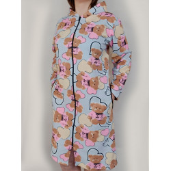 Халат з капюшоном жіночий