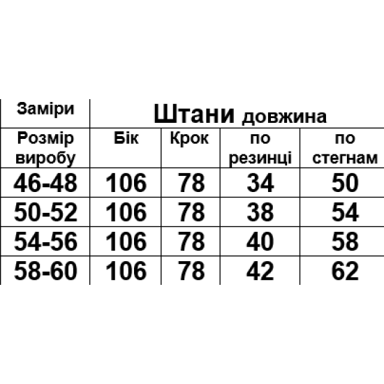 Штани чоловічі 2-х нитка