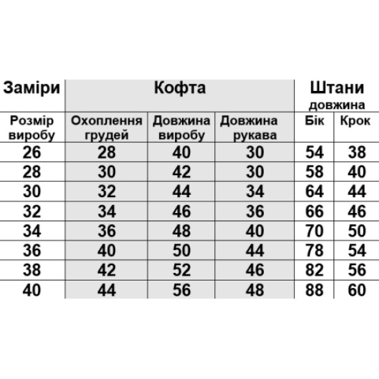 Піжама на дівчинку начісна