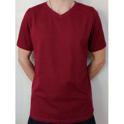 Футболка чоловіча бордо